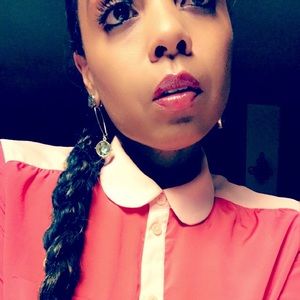 American Eagle long sleeve polyester blouse.